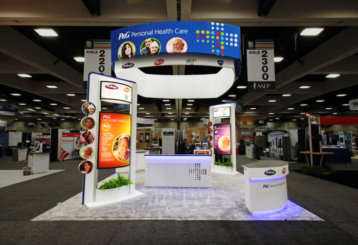 Custom Exhibits Island P&G 1200