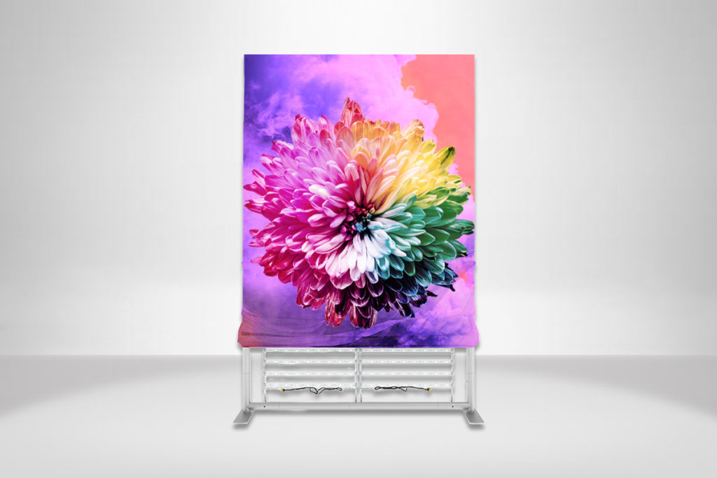 Backlit Fabric Pillow Frame Displays - Downing Displays